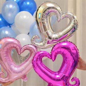 Hook Heart Shape Foil Balloon / بالون على شكل قلب مجوف