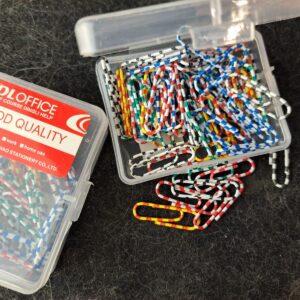 Colorful Striped Paper Clips / دبابيس ورق ملونة