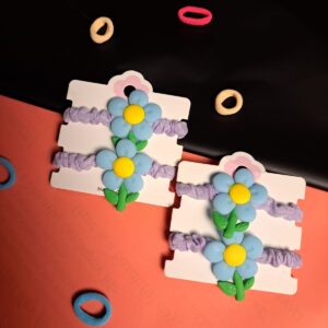 Cute Flowers Hair Ties / توكة على شكل زهور لطيفة