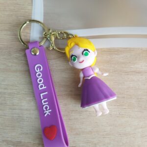 Keychains Silicone Princess Rapunzel / ميدالية الأميرة رابونزل